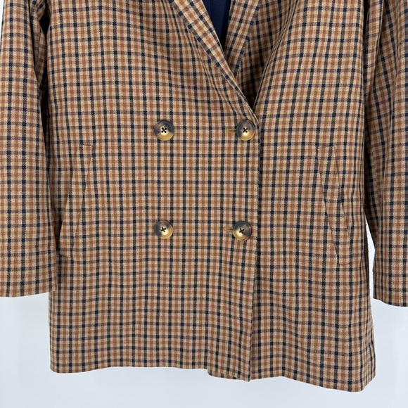 Madewell Blazer Plaid Checkered Preppy Academia Ivy League XXS Tailored Fit Bold - Picture 3 of 13